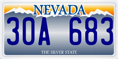 NV license plate 30A683