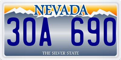 NV license plate 30A690