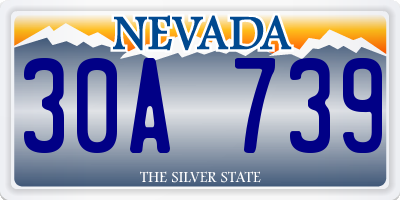 NV license plate 30A739
