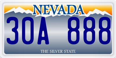 NV license plate 30A888