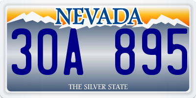 NV license plate 30A895