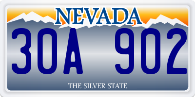 NV license plate 30A902