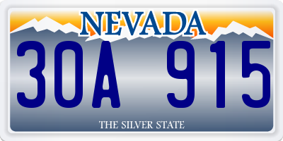NV license plate 30A915
