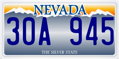 NV license plate 30A945