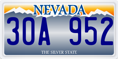 NV license plate 30A952