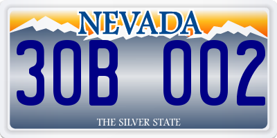 NV license plate 30B002