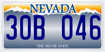 NV license plate 30B046
