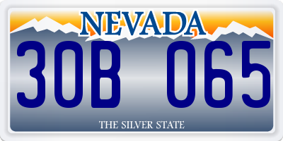 NV license plate 30B065