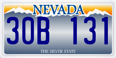 NV license plate 30B131