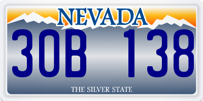 NV license plate 30B138