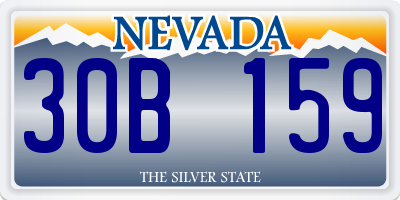 NV license plate 30B159