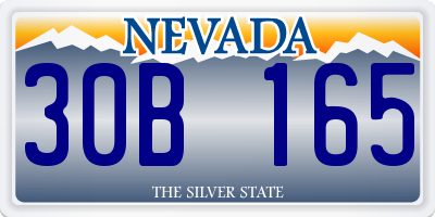 NV license plate 30B165