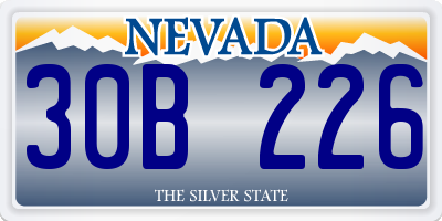 NV license plate 30B226