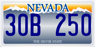 NV license plate 30B250