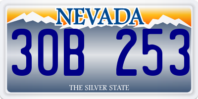 NV license plate 30B253