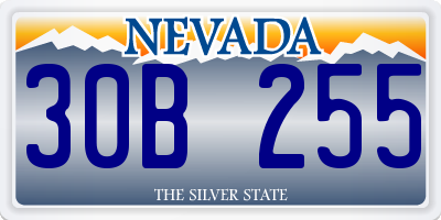 NV license plate 30B255