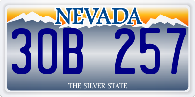 NV license plate 30B257