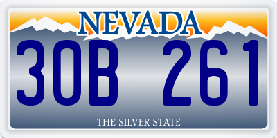 NV license plate 30B261