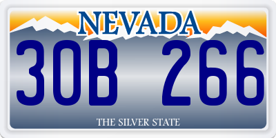 NV license plate 30B266