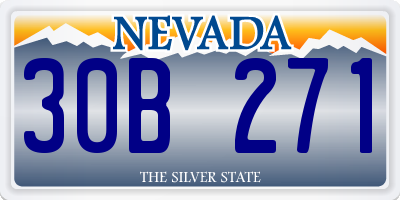 NV license plate 30B271