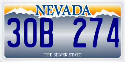 NV license plate 30B274