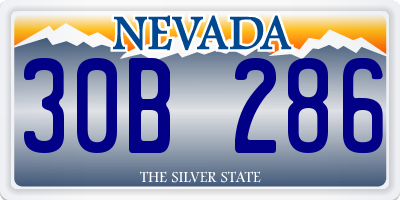 NV license plate 30B286