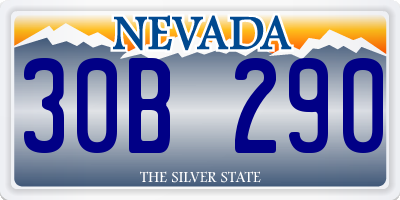 NV license plate 30B290