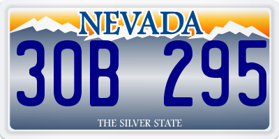 NV license plate 30B295