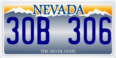 NV license plate 30B306