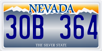 NV license plate 30B364