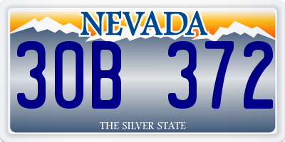 NV license plate 30B372