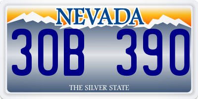 NV license plate 30B390