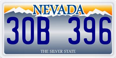 NV license plate 30B396