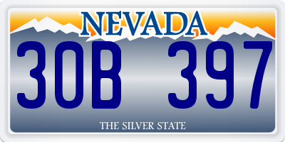 NV license plate 30B397