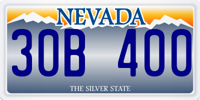 NV license plate 30B400
