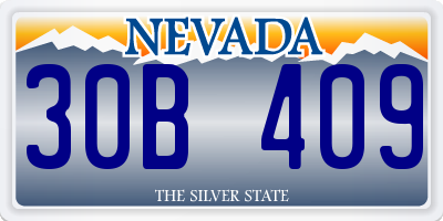 NV license plate 30B409