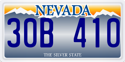 NV license plate 30B410