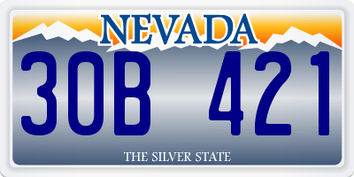 NV license plate 30B421