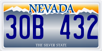 NV license plate 30B432