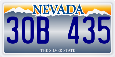 NV license plate 30B435