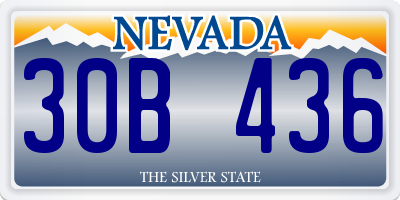 NV license plate 30B436