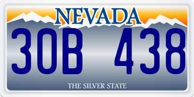 NV license plate 30B438
