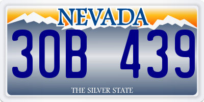 NV license plate 30B439