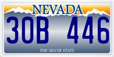 NV license plate 30B446