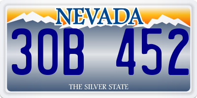 NV license plate 30B452
