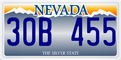 NV license plate 30B455