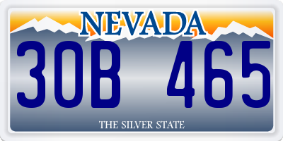 NV license plate 30B465