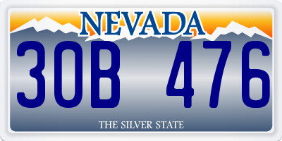NV license plate 30B476