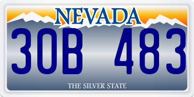 NV license plate 30B483