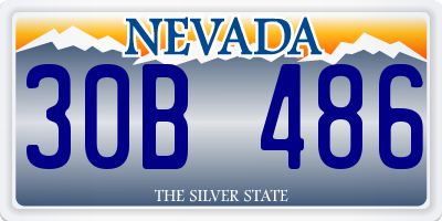 NV license plate 30B486